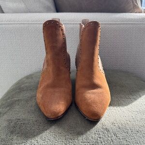 Zara Brown Suede Ankle Boots